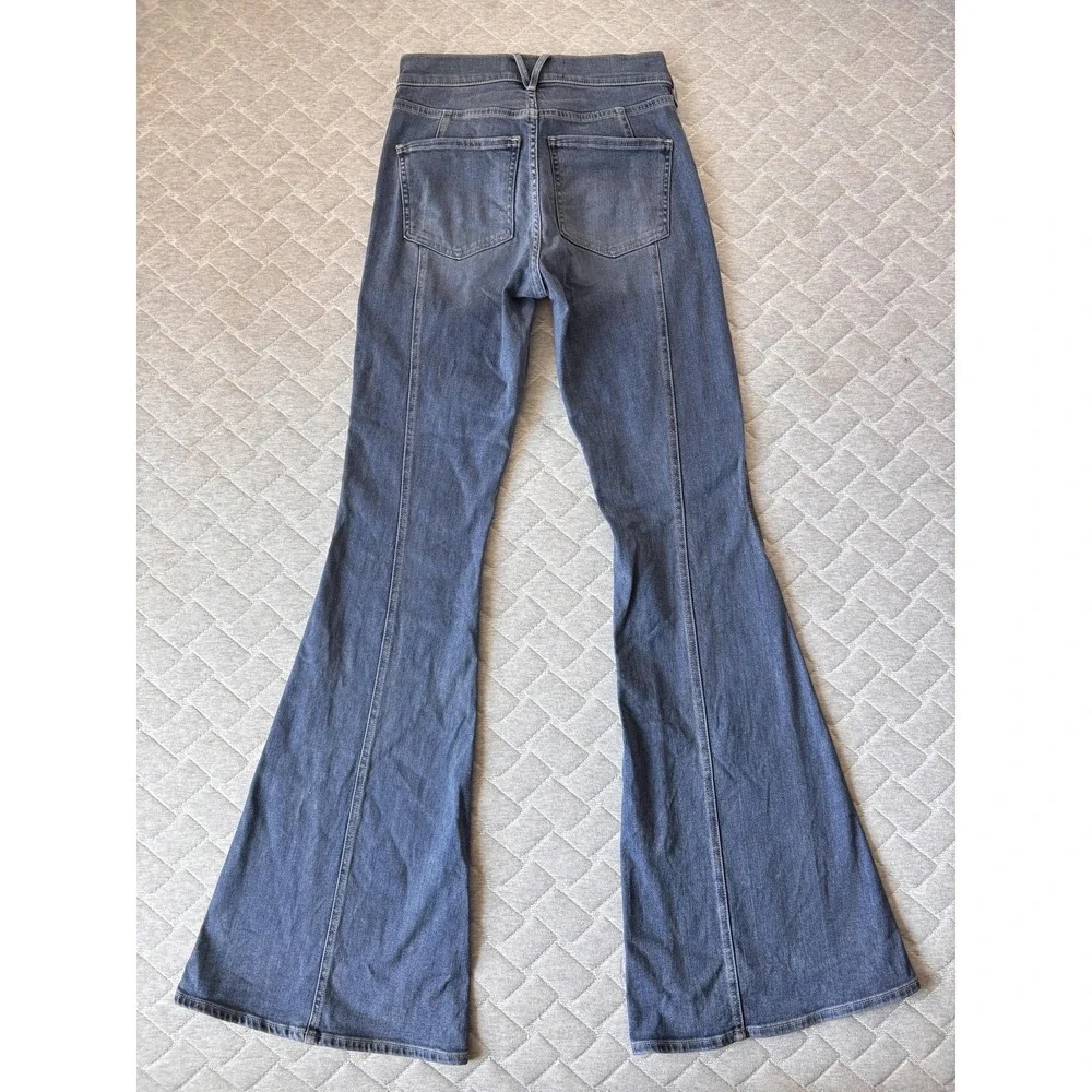 Veronica Beard Sheridan Exaggerated Flare Jeans Womens 25 Blue High Rise Denim